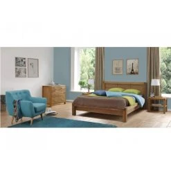 Vente-unique Lit 140 X 190 Cm - Chêne Huilé - BROCELIANDE II -Talamo Magasin lit broceliande ii 140x190cm chene huile 7527614 18959680 1200x1200