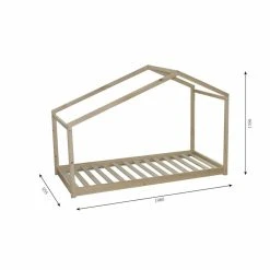 BUT Lit Cabane LILO 90x190 Cm En Bois Naturel -Talamo Magasin lit cabane lilo 90x190 cm en bois naturel 13344984 36425770 770 1140x1140