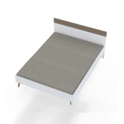 Le Quai Des Affaires Lit CAMPER 140x190 Cm / Blanc & Chêne Blanchi -Talamo Magasin lit camper 140x190 cm blanc et chene blanchi 10950308 28599614 1140x1140