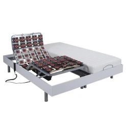 Vente-unique Lit électrique Relaxation Tout Plots Matelas Latex CASSIOPEE III De D...