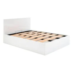 BUT Lit Coffre 160x200 Cm BEST 2 Blanc Brillant