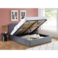 Baita Lit Coffre ANDRE Velours Gris Anthracite 160x200cm 9 Baita Lit Coffre ANDRE Velours Gris Anthracite 160x200cm -Talamo Magasin lit coffre andre velours gris anthracite 160x200cm 10969430 28661318 1140x1140