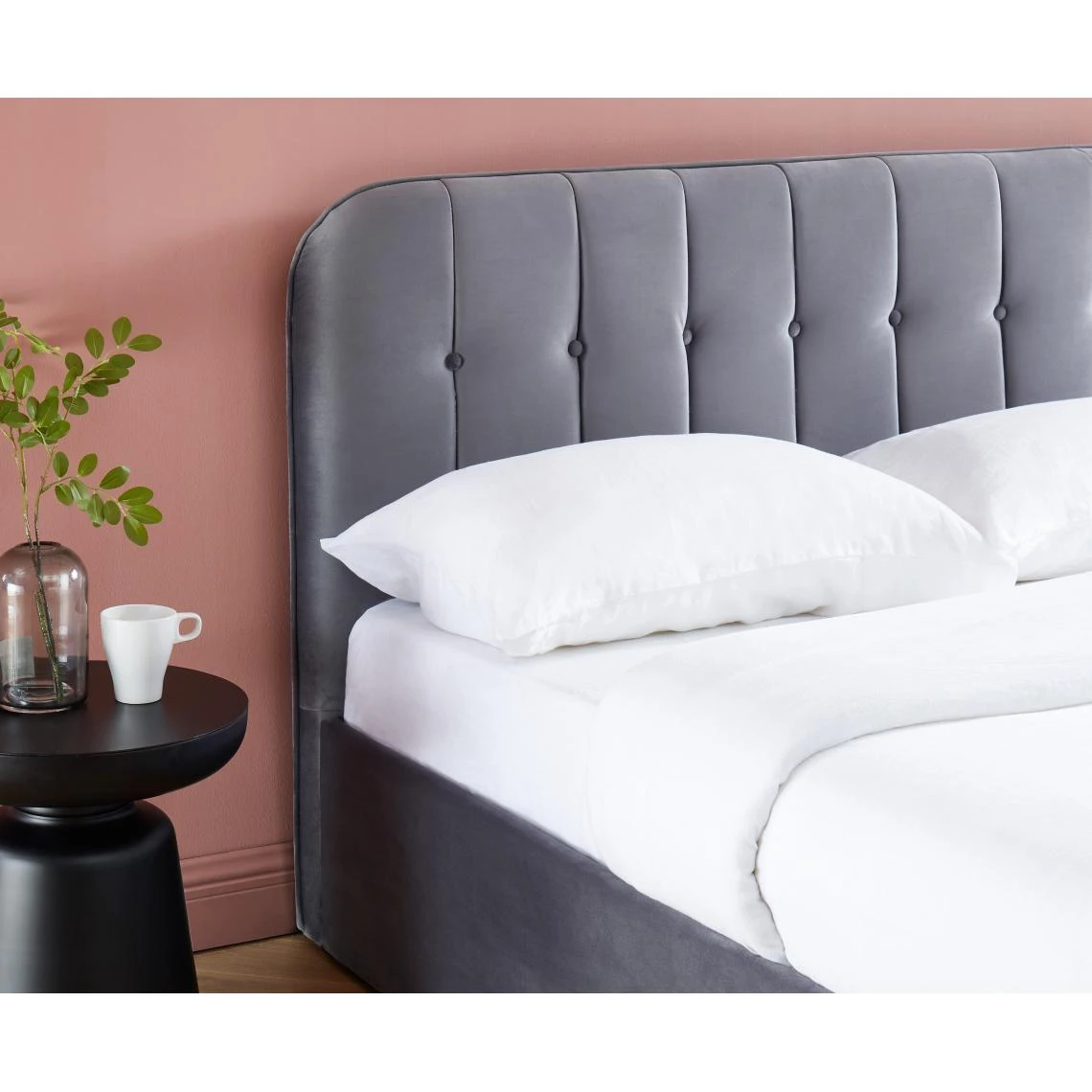 Baita Lit Coffre ANDRE Velours Gris Anthracite 160x200cm 6 Baita Lit Coffre ANDRE Velours Gris Anthracite 160x200cm – Image 4