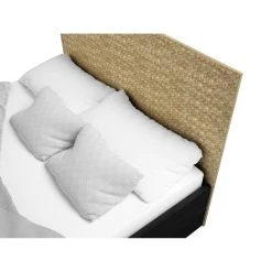 Pegane Lit Coffre En Mélamine Et Métal Coloris Naturel, Noir - Longueur 1... -Talamo Magasin lit coffre en melamine et metal coloris naturel noir longueur 198 x profondeur 14820 x hauteur 100 cm 14067016 39062388 1140x1140