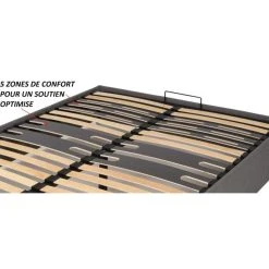 Ebac Lit Coffre Savio - 160x200 - Tissu Déco Gris Clair - 36 Lattes Bois -... 11 Ebac Lit Coffre Savio - 160x200 - Tissu Déco Gris Clair - 36 Lattes Bois -... -Talamo Magasin lit coffre savio 160x200 tissu deco gris clair 36 lattes bois gain de place 13380304 36576220 1140x1140