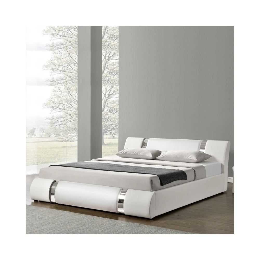 Meubler Design Lit Coffre Sommier Relevable Nova - Blanc - 180x200 4 Meubler Design Lit Coffre Sommier Relevable Nova - Blanc - 180x200 – Image 2