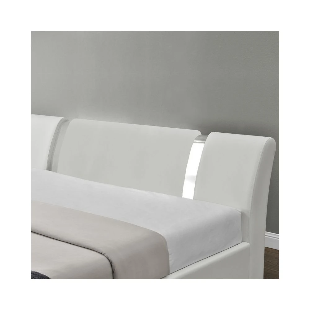 Meubler Design Lit Coffre Sommier Relevable Nova - Blanc - 180x200 6 Meubler Design Lit Coffre Sommier Relevable Nova - Blanc - 180x200 – Image 4