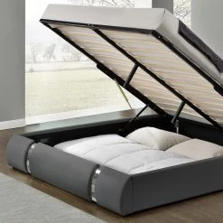 Meubler Design Lit Coffre Sommier Relevable Nova - Gris - 140x190 9 Meubler Design Lit Coffre Sommier Relevable Nova - Gris - 140x190 -Talamo Magasin lit coffre sommier relevable nova gris 140x190 7938535 20088447 1200x1200