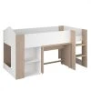 BUT Lit Combiné Avec Bureau SHELTER Imitation Chêne Et Blanc -Talamo Magasin lit combine avec bureau shelter imitation chene et blanc 10156512 26131538 1140x1140 1