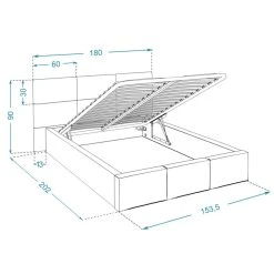 Kids Literie Lit Denver 140x190 + Coffre - Sommier Inclus Gris Foncé 7 Kids Literie Lit Denver 140x190 + Coffre - Sommier Inclus Gris Foncé -Talamo Magasin lit denver 140x190 coffre sommier inclus gris fonce 13751468 37994714 1140x1140
