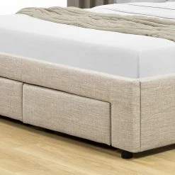 Meubler Design Lit Design Avec Tiroirs HYDE - Beige - 160x200 -Talamo Magasin lit design avec tiroirs hyde beige 160x200 7939007 20089975 1200x1200