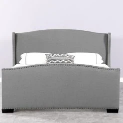 Meubler Design Lit Design Grande Tête De Lit Master - Gris - 140x190 -Talamo Magasin lit design grande tete de lit master gris 140x190 12804280 34476680 1140x1140