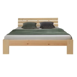 HomeStyle4U Lit Double En Bois Futon 140x200 Bois Naturel -Talamo Magasin lit double en bois futon 140x200 bois naturel 6708746 23354533 1140x1140