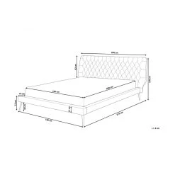 Beliani Lit Double En Simili-cuir Beige 160 X 200 Cm ESSONNE -Talamo Magasin lit double en simili cuir beige 160 x 200 cm essonne 10731944 27945682 1140x1140