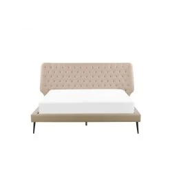 Beliani Lit Double En Simili-cuir Beige 160 X 200 Cm ESSONNE -Talamo Magasin lit double en simili cuir beige 160 x 200 cm essonne 10731944 27945686 1140x1140