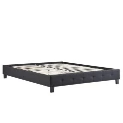 IDIMEX Lit Double Futon CORSE, 160 X 200 Cm, Avec Sommier, Revêtement En Tis... -Talamo Magasin lit double futon corse 160 x 200 cm avec sommier revetement en tissu noir 8194215 20887881 1140x1140