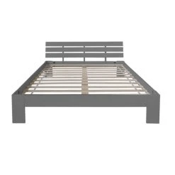 HomeStyle4U Lit Double Lit Futon En Bois 180x200 Lit Pin Gris Cadre De Lit En Bois... -Talamo Magasin lit double lit futon en bois 180x200 lit pin gris cadre de lit en bois massif 12505188 33414610 1140x1140