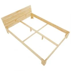 IDIMEX Lit Double THOMAS, En Pin Massif, 140 X 190 Cm, Vernis Naturel -Talamo Magasin lit double thomas en pin massif 140 x 190 cm vernis naturel 12155854 32289790 1140x1140