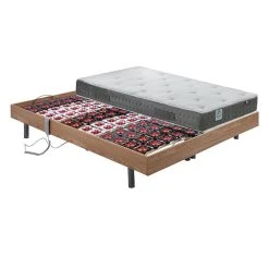 Vente-unique Lit électrique Relaxation Tout Plots Matelas à Mémoire De Forme Et ... -Talamo Magasin lit electrique relaxation tout plots matelas a memoire de forme 2 x 90 x 200 cm naturel clair hera de dreamea 13751482 37994758 1140x1140