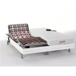 Vente-unique Lit électrique Relaxation Tout Plots Matelas Accueil Latex - 2 X 70 X...