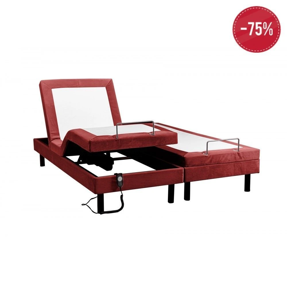 Sofareva Lit Electrique Top Flex - Couleur - Rouge, Taille - 90x200 Cm 3 Sofareva Lit Electrique Top Flex - Couleur - Rouge, Taille - 90x200 Cm