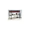 Le Quai Des Affaires Lit Mezzanine ASPEN 90x190+ 1 Sommier + Bureau / Noir 1 Le Quai Des Affaires Lit Mezzanine ASPEN 90x190+ 1 Sommier + Bureau / Noir -Talamo Magasin lit enfant 190501