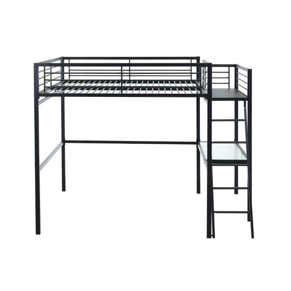 Vente-unique Lit Mezzanine CASUAL II - 140 X 190 Cm - Plateforme Bureau - Anthraci... 5 Vente-unique Lit Mezzanine CASUAL II - 140 X 190 Cm - Plateforme Bureau - Anthraci... – Image 3