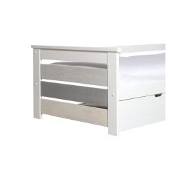 Vente-unique Lit Gigogne Banquette CELIANE - 2 X 90 X 190 Cm - MDF - Blanc 11 Vente-unique Lit Gigogne Banquette CELIANE - 2 X 90 X 190 Cm - MDF - Blanc -Talamo Magasin lit enfant 347715
