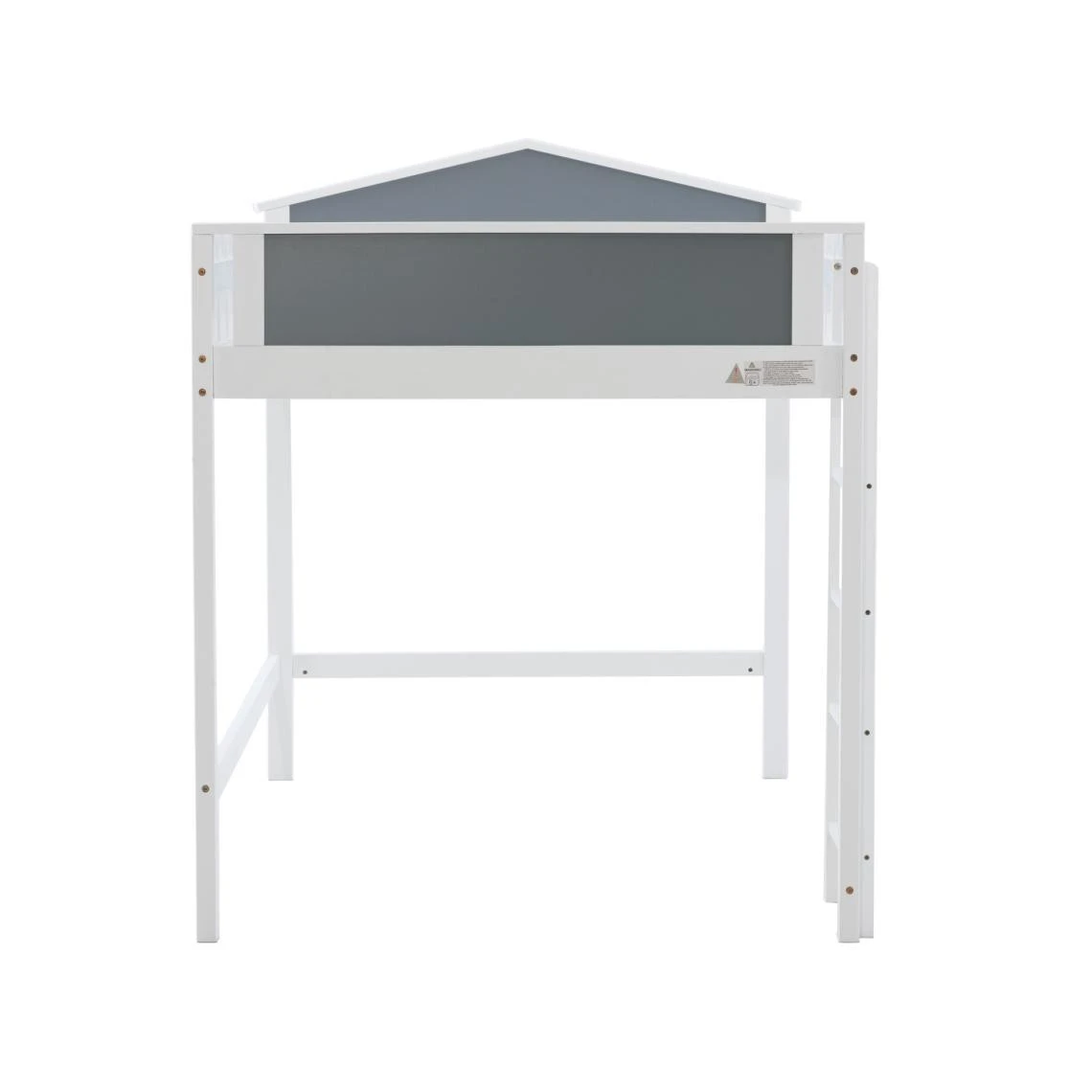 Marque Generique Lit Enfant Lit Mezzanine Superposé Pin Massif Blanc 120 X 200 Cm 6 Marque Generique Lit Enfant Lit Mezzanine Superposé Pin Massif Blanc 120 X 200 Cm – Image 4