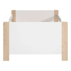 BUT Lit évolutif Avec Matelas WILLI Blanc Et Naturel