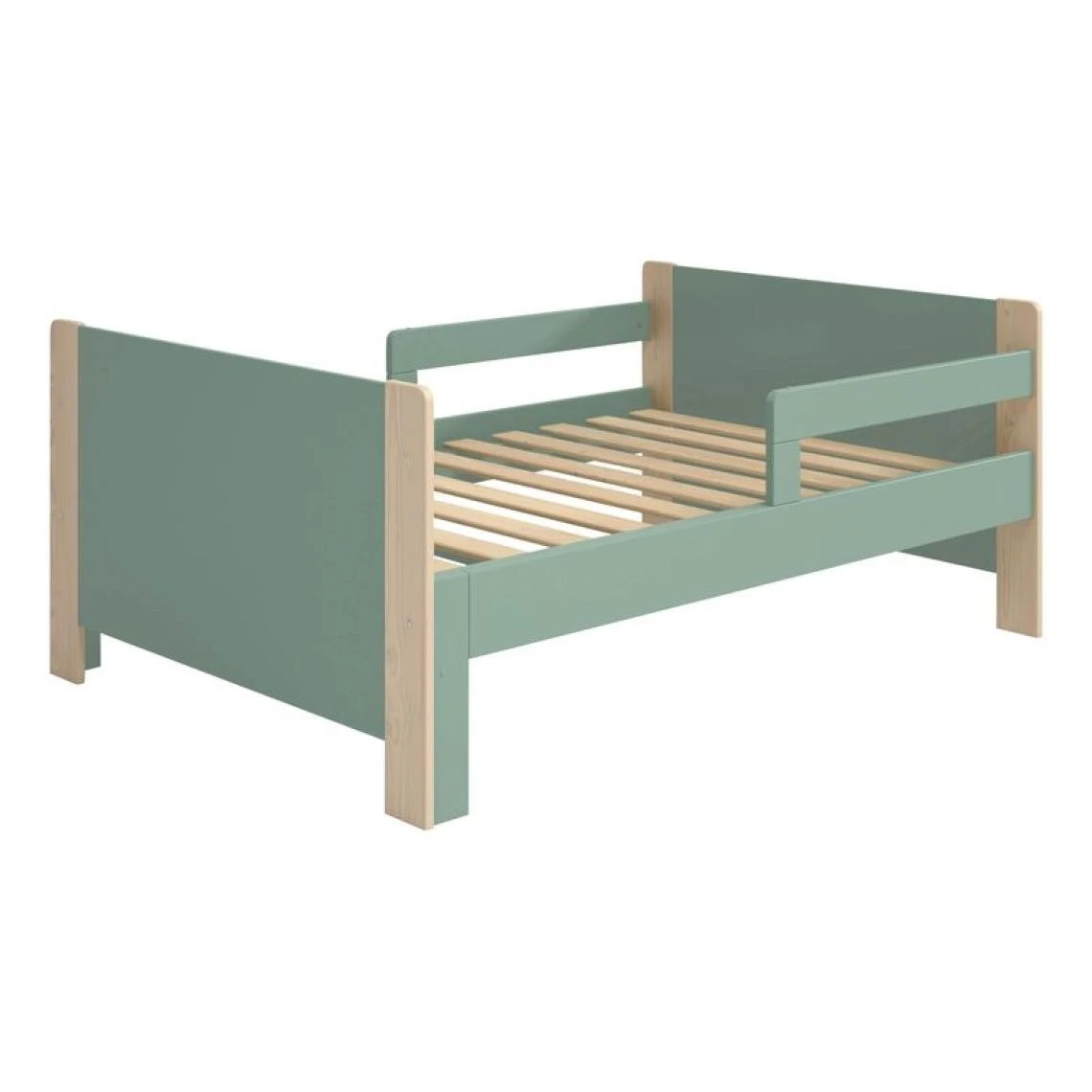 BUT Lit évolutif Avec Matelas WILLI Vert Et Naturel 7 BUT Lit évolutif Avec Matelas WILLI Vert Et Naturel – Image 5