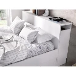 Vente-unique Lit Avec Tête De Lit Rangements Et Tiroirs 140x190cm - Coloris : Blan... 11 Vente-unique Lit Avec Tête De Lit Rangements Et Tiroirs 140x190cm - Coloris : Blan... -Talamo Magasin lit florian 12237086 32533826 1140x1140