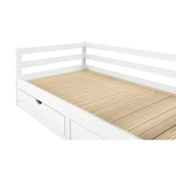 BUT Lit Gigogne 90/180x190 Cm BLOOM Blanc -Talamo Magasin lit gigogne 90180x190 cm bloom blanc 13735294 37902244 1140x1140