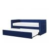 Beliani Lit Gigogne En Velours Bleu 90 X 200 Cm GASSIN -Talamo Magasin lit gigogne en velours bleu 90 x 200 cm gassin 10731954 27945716 1140x1140
