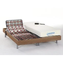 Vente-unique Lit électrique Relaxation Tout Plots Matelas Mémoire De Forme HESIOD...