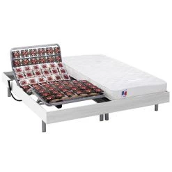 Vente-unique Lit électrique Relaxation Tout Plots Matelas 100% Latex HOMERE III De...