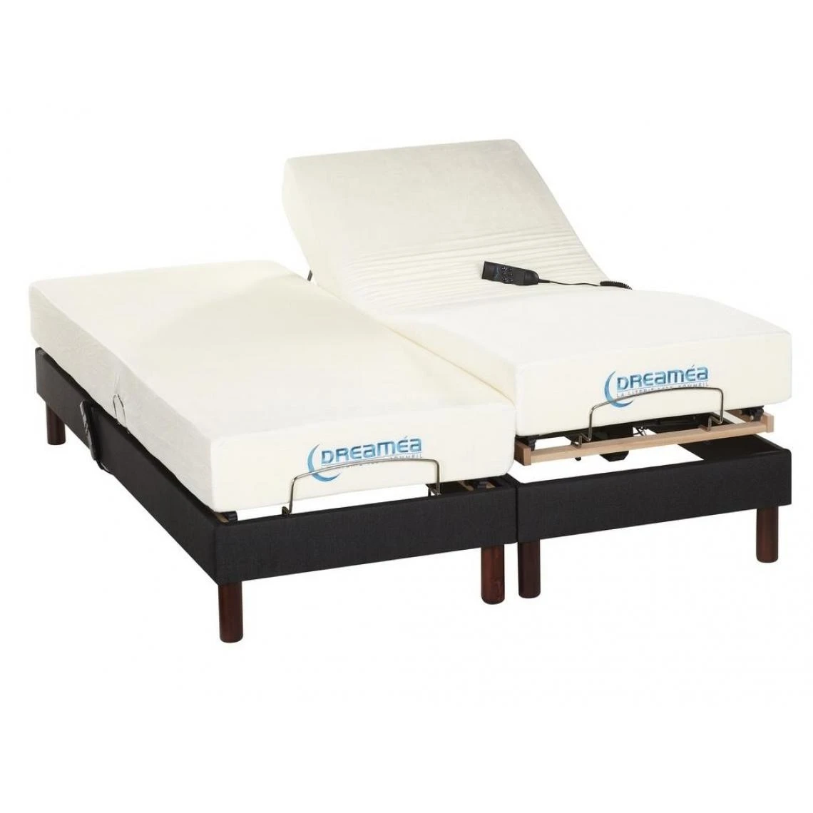 Vente-unique Lit électrique Relaxation Lattes Et Plots Matelas Mémoire De Forme T... 4 Vente-unique Lit électrique Relaxation Lattes Et Plots Matelas Mémoire De Forme T... – Image 2