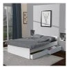 Le Quai Des Affaires Lit KAPPA 140x190 Cm + 2 Tiroirs / Blanc 1 Le Quai Des Affaires Lit KAPPA 140x190 Cm + 2 Tiroirs / Blanc -Talamo Magasin lit kappa 140x190 cm 2 tiroirs blanc 8122007 20682675 1140x1140