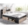 Vente-unique Lit Avec Tête De Lit Rangements Et Tiroirs - 160 X 200cm - Coloris : ... 2 Vente-unique Lit Avec Tête De Lit Rangements Et Tiroirs - 160 X 200cm - Coloris : ... -Talamo Magasin lit leandre avec tete de lit rangements et tiroirs 160x200cm coloris chene et anthracite 7526042 18955044 1200x1200