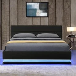 Meubler Design Lit Led Avec Coffre De Rangement AVA - Noir - 140x190 9 Meubler Design Lit Led Avec Coffre De Rangement AVA - Noir - 140x190 -Talamo Magasin lit led avec coffre de rangement ava noir 140x190 7938251 20087551 1200x1200