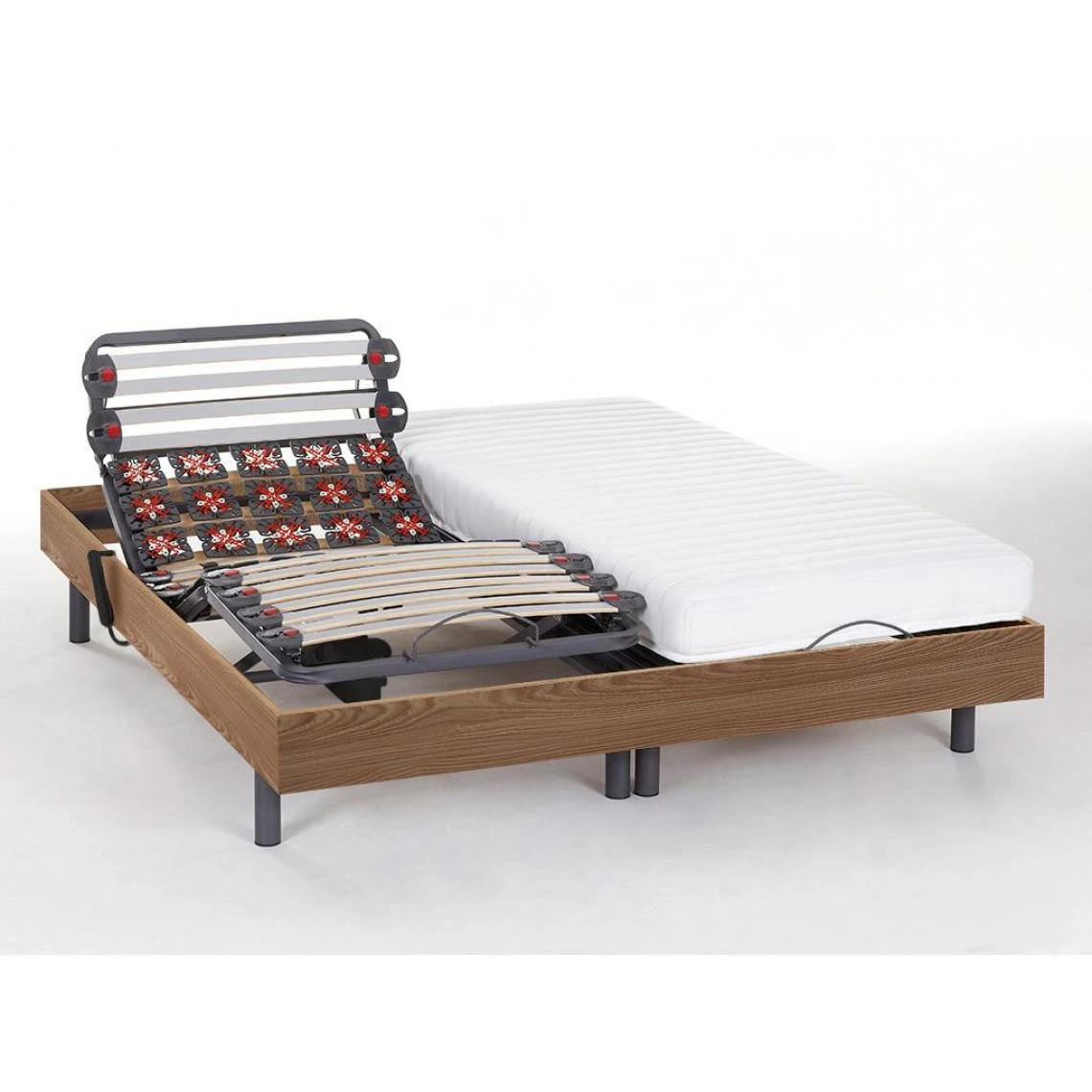 Vente-unique Lit électrique Relaxation Lattes Et Plots Matelas Latex PANDORA II De... 4 Vente-unique Lit électrique Relaxation Lattes Et Plots Matelas Latex PANDORA II De... – Image 2
