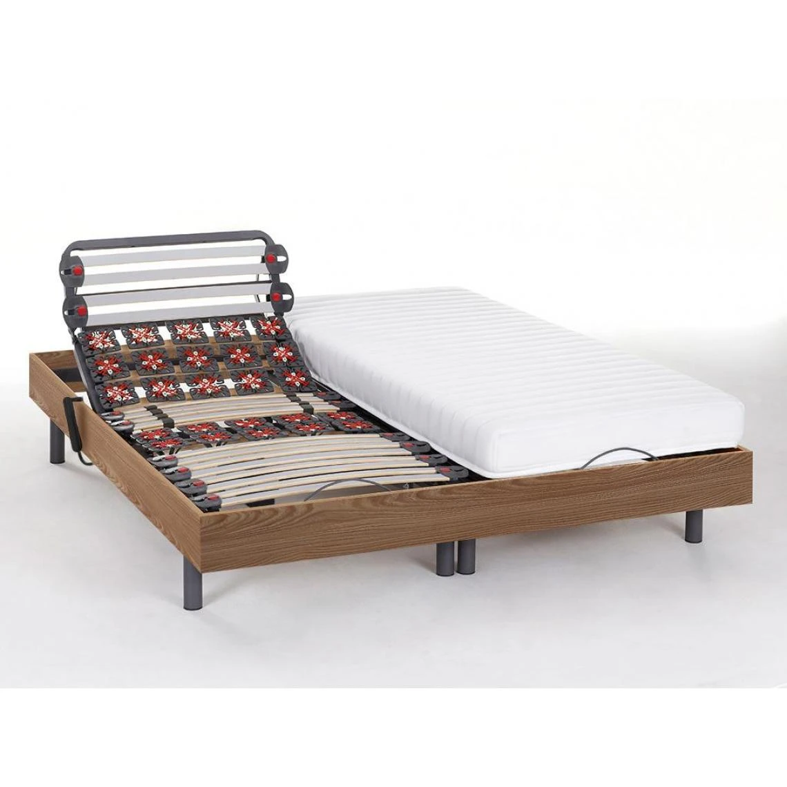 Vente-unique Lit électrique Relaxation Lattes Et Plots Matelas Latex PANDORA II De... 5 Vente-unique Lit électrique Relaxation Lattes Et Plots Matelas Latex PANDORA II De... – Image 3