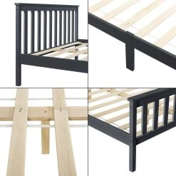 Decoshop26 Lit Pour Adultes Avec Sommier à Lattes Bois Couleur Gris Foncé 160x2... -Talamo Magasin lit pour adultes avec sommier a lattes bois couleur gris fonce 160x200 cm 030004772 10579032 27493626 1140x1140