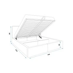 Interbeds Lit Rembourré Hilton Avec Rangement 140x200 En Bleu -Talamo Magasin lit rembourre hilton avec rangement 140x200 en bleu 12620726 1015184 84 1140x1140