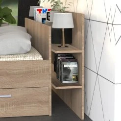 Le Quai Des Affaires Lit SAMBA 140x190cm + Tête De Lit + 2 Tiroirs / Chêne Blanchi 9 Le Quai Des Affaires Lit SAMBA 140x190cm + Tête De Lit + 2 Tiroirs / Chêne Blanchi -Talamo Magasin lit samba 140x190cm tete de lit 2 tiroirs chene blanchi 12257582 32610724 1140x1140