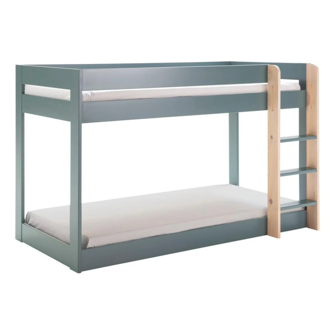 BUT Lit Superposé 2x90x190 Cm ESTEBAN Pin Massif Et Laqué Vert 3 BUT Lit Superposé 2x90x190 Cm ESTEBAN Pin Massif Et Laqué Vert