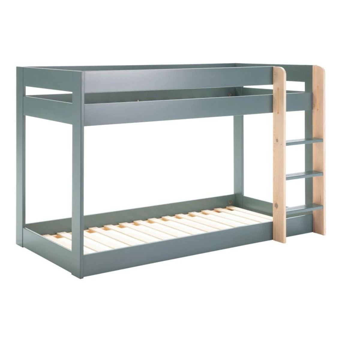 BUT Lit Superposé 2x90x190 Cm ESTEBAN Pin Massif Et Laqué Vert 6 BUT Lit Superposé 2x90x190 Cm ESTEBAN Pin Massif Et Laqué Vert – Image 4