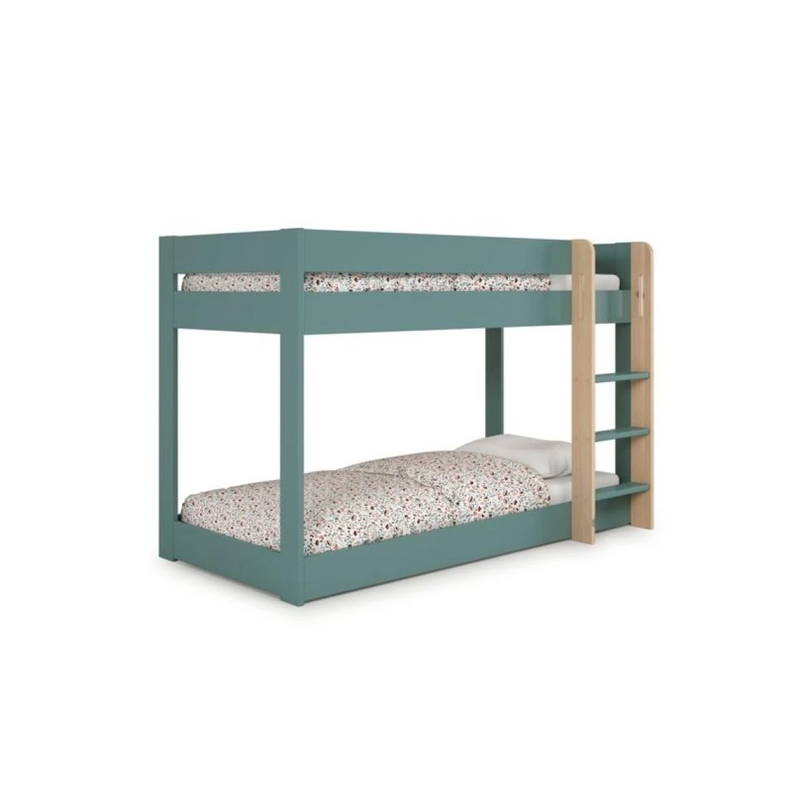 BUT Lit Superposé 2x90x190 Cm ESTEBAN Pin Massif Et Laqué Vert 7 BUT Lit Superposé 2x90x190 Cm ESTEBAN Pin Massif Et Laqué Vert – Image 5