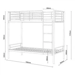 BUT Lit Superposé 2x90x190 Cm URBAN 3 Noir -Talamo Magasin lit superpose 2x90x190 cm urban 3 noir 11037758 28832348 1140x1140