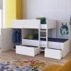Le Quai Des Affaires Lit Superposé TWIN 90x190 Avec Armoire Et Tiroirs + 2 Sommiers / Blan... -Talamo Magasin lit superpose twin 90x190 avec armoire et tiroirs 2 sommiers blanc 10962248 28633110 1140x1140
